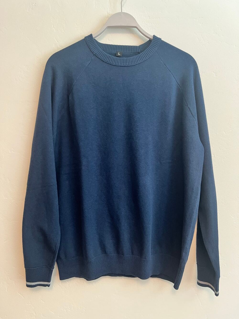 Public Rec Navy Blue Crewneck Sweater Men’s Size: Large Lightweight Pullover
